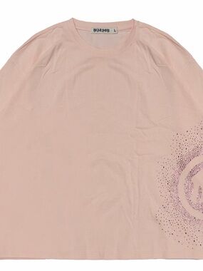 💠💗💠 Watson Pink Boxy Short Sleeve Rhinestone Graphic Tee